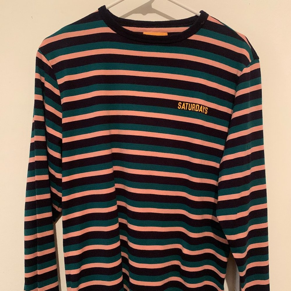 Saturdays NYC Striped Long Sleeve